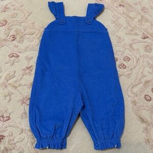 The Beaufort Bonnet Company Blue Ruffle-Strap Jumper